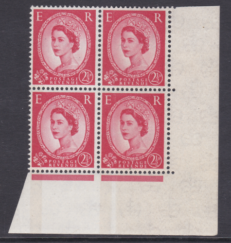 S65 2½d 1 band at left with extra phsophor   dr blade flaw UNMOUNTED MINT MNH