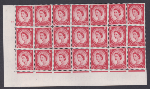 2½d Wilding Edwards crown Missing Marginal Arrow Variety UNMOUNTED MNT