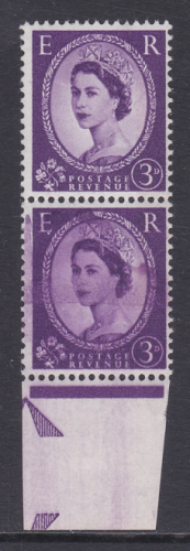S70 3d Wilding M c cream Huge Doctor Blade Flaw  UNMOUNTED MINT MNH