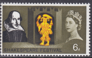 sg647p 6d 1964 Shakespear Phosphor on front and back UNMOUNTED MINT [SN]