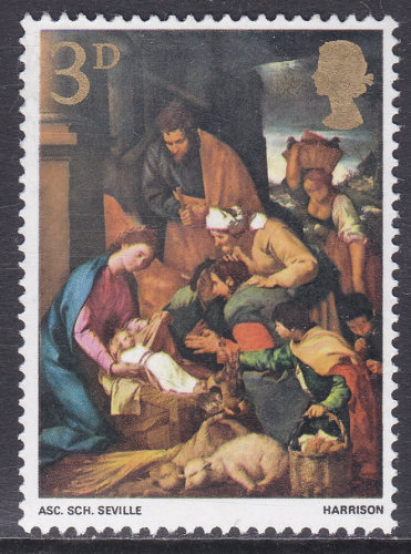 1967  Sg756Ey 3d  Christmas Missing Phosphor UNMOUNTED MINT [SN]