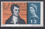 1966 Sg686 1 3 burns Shift of Slate Black UNMOUNTED MINT [SN]