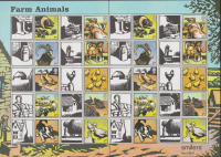 LS22 GB 2005 Farm Animals Smiler sheet UNMOUNTED MINT MNH