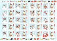 LS14 GB 2003 Christmas Robins Smiler sheet UNMOUNTED MINT MNH
