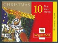 LX17 1999 Christmas Barcode Booklet 10 x 1st Class - 26p - Cylinder B1A-B1F