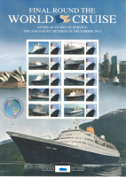 GB 2012 BC-396  World Cruise smiler sheet no. 348 UNMOUNTED MINT MNH