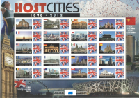 GB 2012 BC-382  Host Cities smiler sheet no. 1695 UNMOUNTED MINT MNH