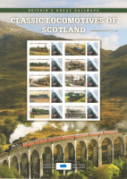 GB 2012 BC-371  Locomotives of scotland smiler sheet no. 254 UNMOUNTED MINT/MNH