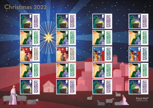 LS145 GB 2022 Christmas smiler sheet UNMOUNTED MINT