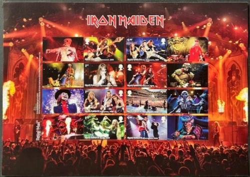 LS147 GB 2023 Iron Maiden  smiler sheet UNMOUNTED MINT