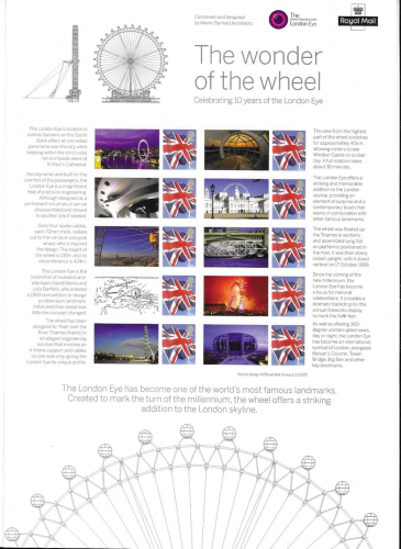 CS-11 2010 The Wonder Of the Wheel Smiler Sheet UNMOUNTED MINT