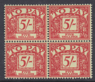 Sg D66wi 5 - QE II Multi Crowns Postage Due Wmk Inverted blck 4 UNMOUNTED MINT