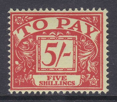 Sg D66wi 5 - QE II Multi Crowns Postage Due Wmk Inverted  UNMOUNTED MINT