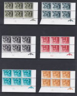 D90-101 1982 cylinder blocks of 6 set UNMOUNTED MINT