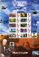History of britain 57 2010 BC-291 The blitz of London  sheet UNMOUNTED MINT