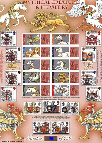 BC-220 History of Britain 37 2009 Mythical Creatures no. 676 sheet U M