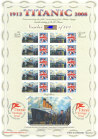 BC-140 History of Britain 17 2008 Titanic no.321 sheet U M