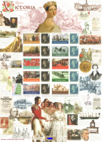 BC-455 2015 History of Britain 106 Queen Victoria no.50 sheet U M