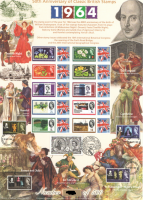 BC-427 2014 History of Britain 102 Classic british stamps no. 43 sheet U M