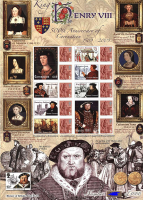 BC-204 History of Britain 33 2009 Henry VIII No. 584 sheet U/M
