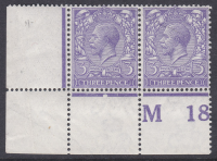 N22(-) 3d Pale Bright Lavender Violet M18 perf Wmk type III(3) MOUNTED MINT