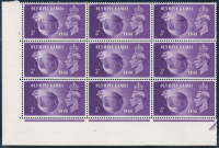 Sg496c496b 1948 3d Olympic Games with flaws block of 9 UNMOUNTED MINT
