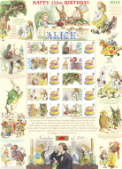 BC-375 2012 History of Britain 84 Alice in wonderland No.112 sheet U M