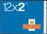 ME5c 12 x 2nd class stamps barcode booklet - Self Adhesive - No Cyl