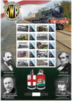 GBS133 Great Western Railway 175th Anniversary Smiler sheet no.232 of 1000 U/M