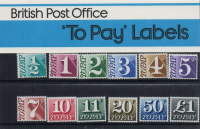 1977 To Pay labels Presentation pack No. 36 UNMOUNTED MINT