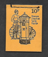 DN53 1972 pillar box 10p Stitched Booklet UNMOUNTED MINT