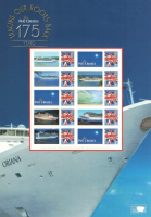 BC-380 2012 P&O cruises no. 329 Smiler Sheet  UNMOUNTED MINT