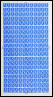 XS11 4d Scotland Regional Sheet 2x9.5mm Violet - Full sheet 2 dot U M