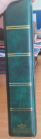 Prinz green stamp stock album with 16 hagner pages double sided different sizes