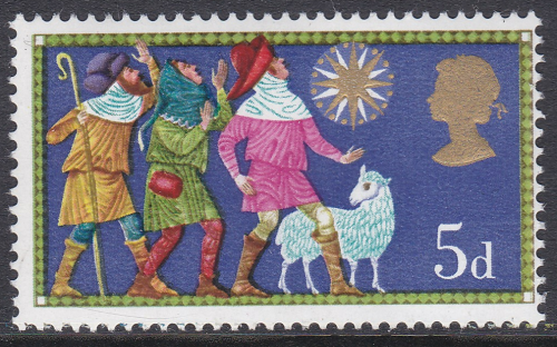 sg813g 1969 5d Christmas Phosphor Omitted UNMOUNTED MINT