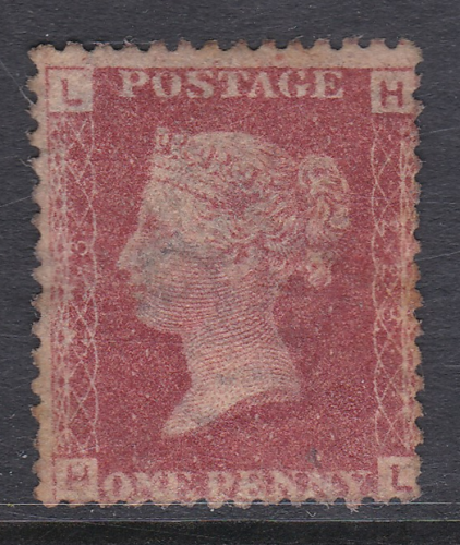 1858 Sg43 1d Penny Red plate 223 lettered H-L MOUNTED MINT