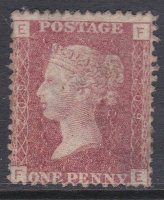 1858 Sg43 1d Penny Red plate 209 lettered F-E MOUNTED MINT