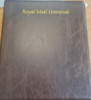 Dark brown Royal Mail UNIVERSAL 4 ring binder album with no pages