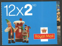 LX39 2010 Christmas Barcode Booklet - 12 x 2nd Class - complete No Cylinder