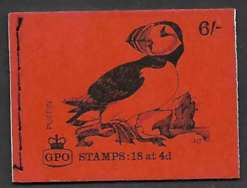 Sg QP49 6 - Puffin birds series GPO Booklet with all panes UNMOUNTED MINT MNH