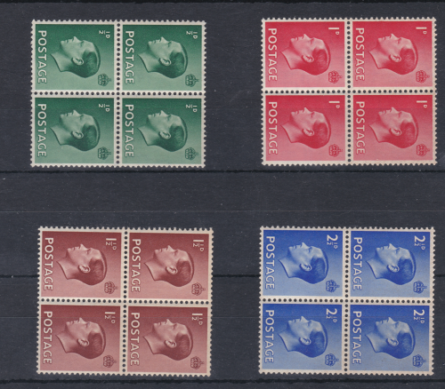 Ed VIII Sg457-460 d to 2d Blocks of 4 UNMOUNTED MINT MNH