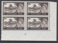 2 6 Bradbury Wilkinson Castles - Cylinder 2 UNMOUNTED MINT MNH