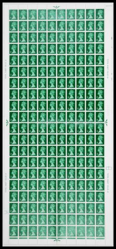 X850 2p Decimal Machin Full Sheet Cylinder 13 Dot UNMOUNTED MINT MNH