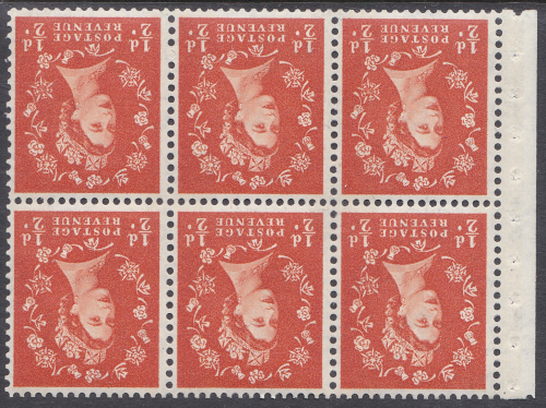 SB15a Wilding booklet pane 2B Green Phos perf type Ie(t) UNMOUNTED MNT MNH