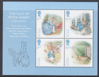 MS3868 2016 Peter Rabbit No barcode miniature sheet UNMOUNTED MINT