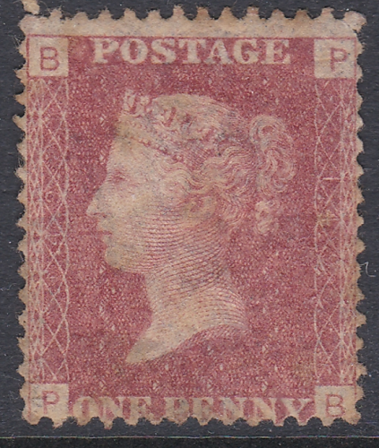 SG 43 1d Penny Red Lettered P-B plate 149 MOUNTED MINT