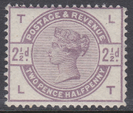 Sg 190 2d Lilac from Lilac  Green issue lettered L-T UNMOUNTED MINT MNH