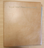 Royal mail presentation packs album 4 rings beige with 18 pages