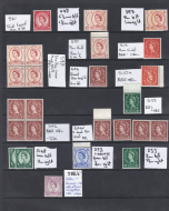 Page of almost phosphor varieties - See Description - UNMOUNTED MINT