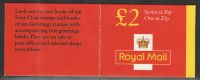 GB FW9b 2 Folded booklet corrected 45p - complete - No Cylinder